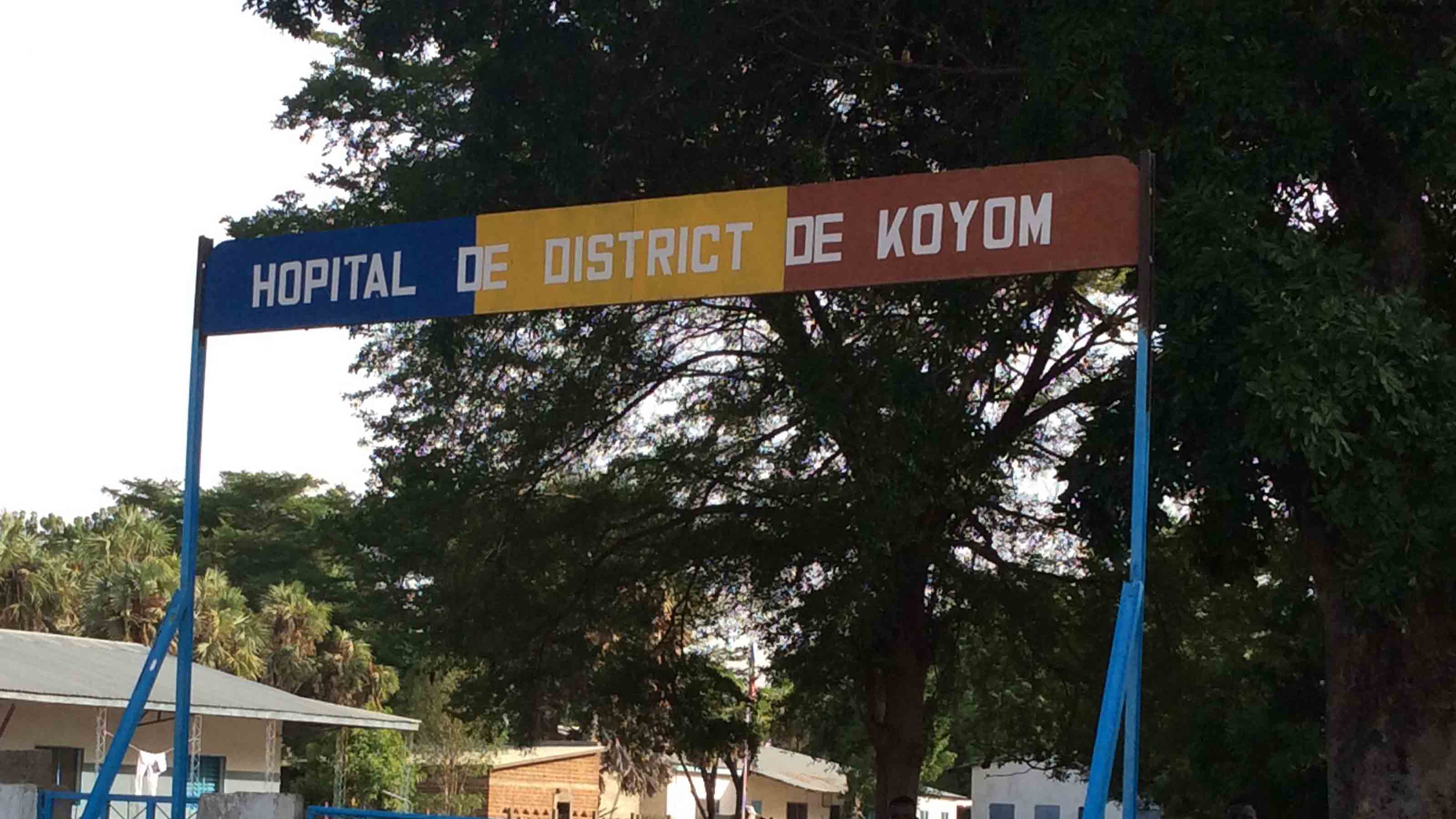 Entrance of hospital in Koyom